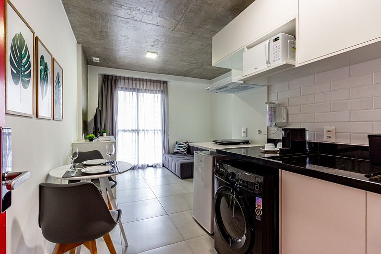 Apartamento 02 quartos cama casal + solteiro com varanda