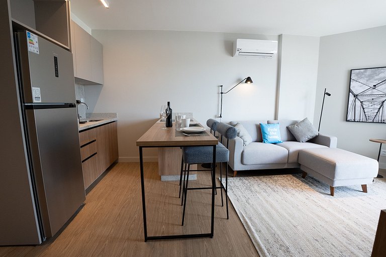 Apartamento de 1 dormitorio con jardín