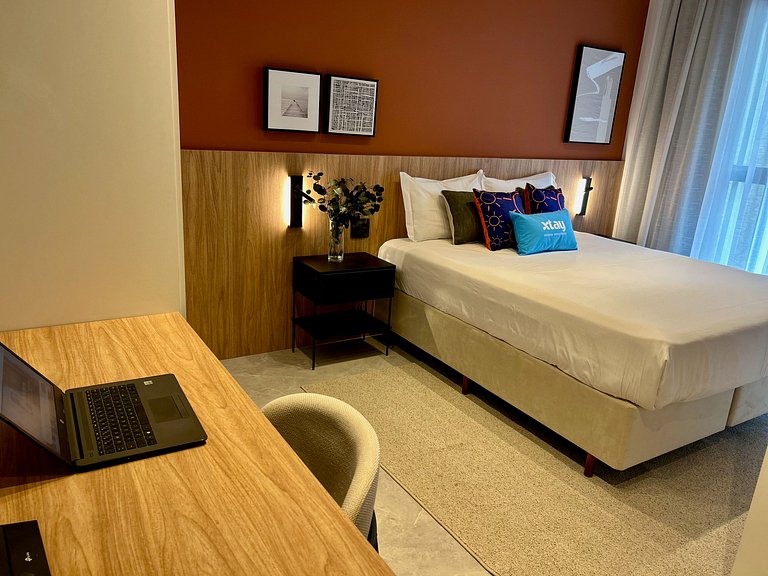 Apartamento Studio cama queen em Florianópolis