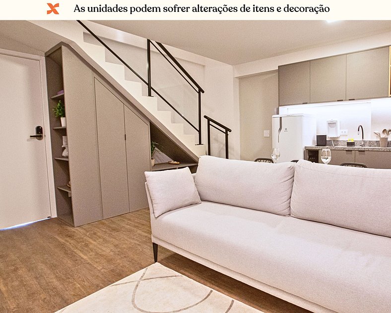 Duplex apartment 1 db bed